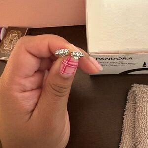 Pandora Sparkling Silver Earrings